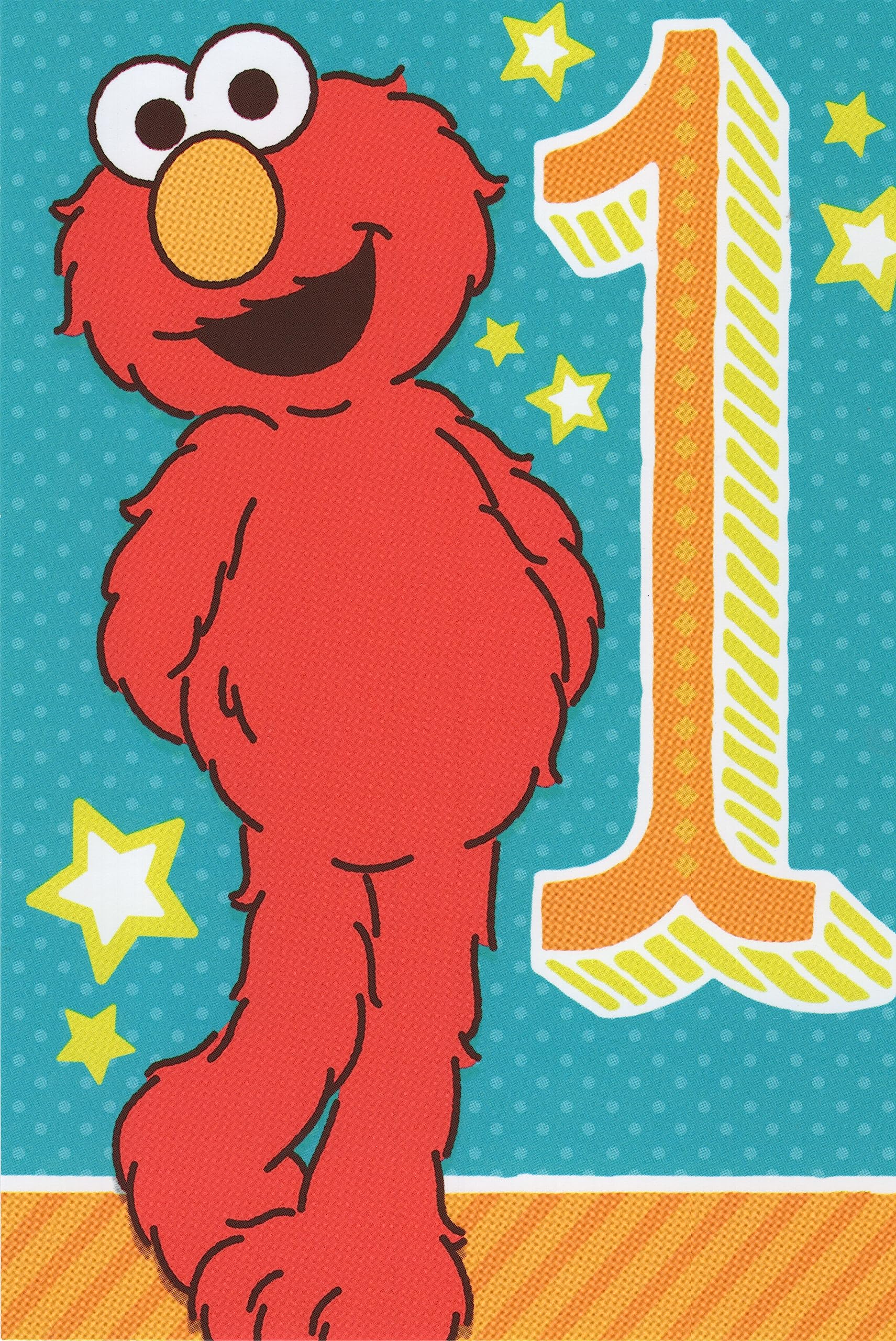 Amazon.com: Heartline Elmo Happy 1st First Birthday (Age 1
